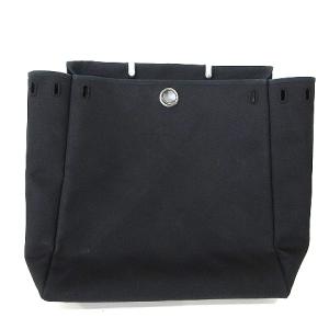 HERMES エールバッグGM 替えバッグのみ キャンバス 黒 ブラック U180 AA