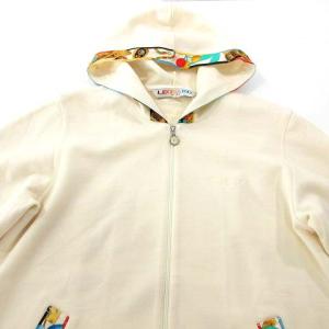 LEONARD SPORT セットアップ パーカー パンツ ジャージ 花柄 M ベージュ