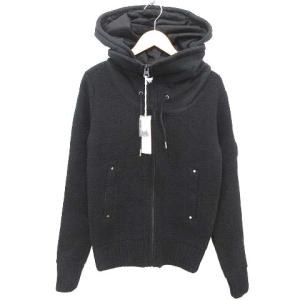 タグ付 ニット パーカー ブルゾン 上着 アウター S 黒 ブラック 国内正規 IBO33