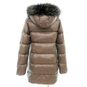 DUVETICA KAPPA ダウンコート フィンラクーンファー取り外し可能 42 M 茶 ブラウン IBO33 A0113