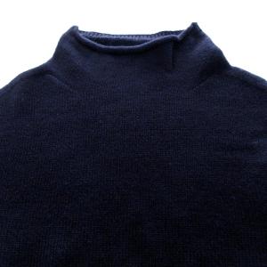 MARGARET HOWELL ニット セーター タートルネック トップス ウール 2 M 紺 ネイビー