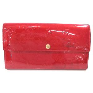 M93530 ポルトフォイユ サラ ヴェルニ ポムダムール モノグラム 長財布 ロングウォレット レザー 赤 レッド