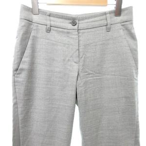 BRUNELLO CUCINELLI GUNEX テーパード パンツ スラックス カシミヤ混 サイドライン 40 M グレー IBO33 A0118