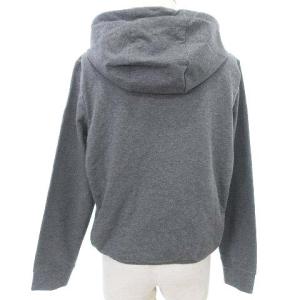 PRADA 美品 2017年製 ジップ パーカー フーディ ジャケット 上着 長袖  M グレー 国内正規 IBO33