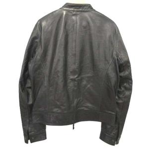EMMETI 近年 ラムレザーライダースジャケット 50 黒