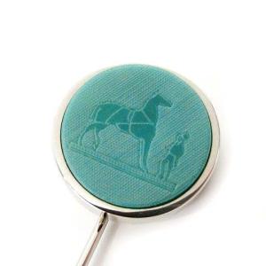HERMES コロゾ ピンブローチ 馬 ホース アクセサリー シルバーカラー