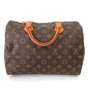LOUIS VUITTON M41526 モノグラム スピーディー30 ボストンバッグ レザー ブラウン