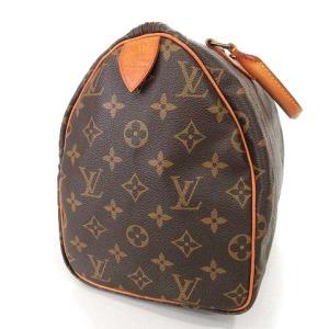 LOUIS VUITTON M41526 モノグラム スピーディー30 ボストンバッグ レザー ブラウン