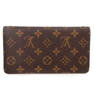 LOUIS VUITTON 廃盤 モノグラム ポルトモネ・ジップ M61727 長財布 ロング ウォレット ブラウン U180