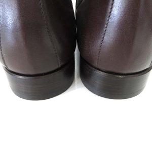 HERMES チェルシーブーツ サイドゴア Hコンスタンス金具 ベルト 26cm ブラウン