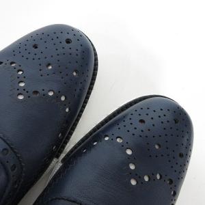 COLE HAAN 美品 ゼログランド ビジネスシューズ スニーカー メダリオン 軽量 9.5M 27.5cm 紺 ネイビー U180