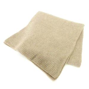 Brooks Brothers カシミヤ100% ニット マフラー シンプル 無地 ベージュ U30