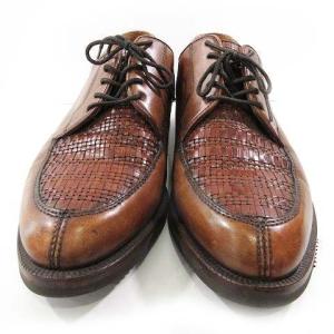 COLE HAAN ヴィンテージ Uチップ ビジネスシューズ 革靴 レザー 8.5M 26.5?p相当 茶 ブラウン IBO35