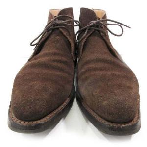 Crockett & Jones チャッカブーツ tetbury スエード シューズ 靴 8E 26.0?p相当 茶 ブラウン IBO35