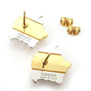 VERSACE ピアス メデューサ パラッツォ ディア ゴールド × シルバー メタル アクセサリー IBO35