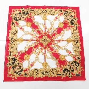 CELINE ハンカチ ハンカチーフ 3点セット 大判 小判 総柄 黒 ブラック 赤 レッド IBO35