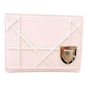 ディオラマ カードケース パスケース カナージュ 定期入れ レザー ロゴ ピンク U180