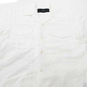 AKM S082 シャツ 半袖 トップス M 白 ホワイト IBO35