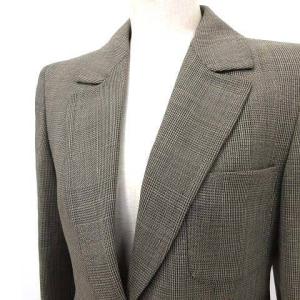 Max Mara 美品 白タグ テーラードジャケット ウール 国内正規 38 M グレー IBO35 U90