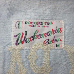 WACKO MARIA デニム ウエスタンシャツ 長袖 メキシカンスカル 刺繍 コットン M インディゴ 青 ブルー IBO35 U90