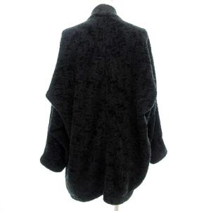 ISSEY MIYAKE ニット カーディガン オーバーサイズ M 黒 ブラック ORG A0202