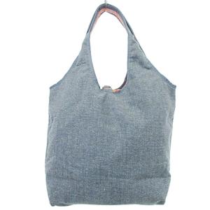 HUNTING WORLD リバーシブル トートバッグ キャンバス&ナイロン ボルネオ チャリティー ブルー ピンク ECR17 A0203