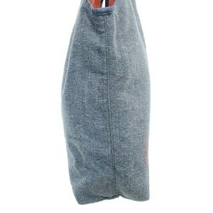 HUNTING WORLD リバーシブル トートバッグ キャンバス&ナイロン ボルネオ チャリティー ブルー ピンク ECR17 A0203