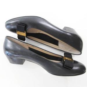 Salvatore Ferragamo パンプス VARA ヴァラ ローヒール レザー 7 1