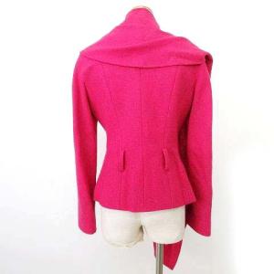 Christian Dior セットアップ ジャケット スカート ウール スーツ 変形 34 ピンク