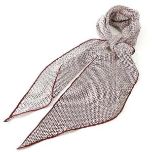 ロザンジュ GM シルク スカーフ H柄 ダイヤ型 ホワイト