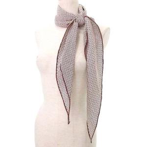 HERMES ロザンジュ GM シルク スカーフ H柄 ダイヤ型 ホワイト