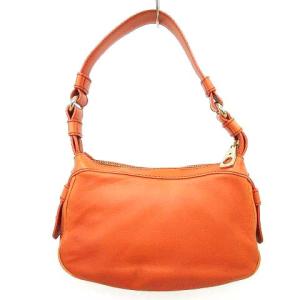 CELINE ハンドバッグ 皮革 トリオンフ ビジュー 刺繍 レザー セミショルダーバッグ ブラウン系 U180