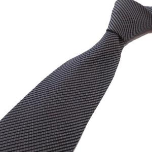 FIORIO ネクタイ シルク ナロータイ ビジネス イタリア製 グレー IBO35