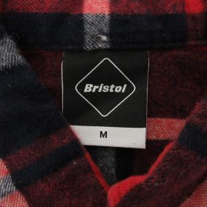 F.C.Real Bristol 美品 19AW BIG LOGO FLANNEL B.D SHIRT シャツ 長袖 ビッグロゴ FCRB-192073 コットン