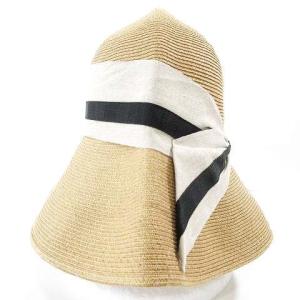 Athena New York ストローハット 麦わら 帽子 リボン F フリーサイズ ベージュ U180