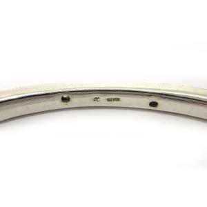 4℃ バングル シルバー ラインスト?ン 15cm RRR U90