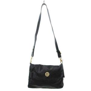 TORY BURCH 皮革 レザー ショルダーバッグ 鞄 ポーチ 黒 ブラック AA U180