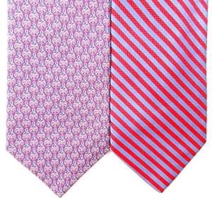 BVLGARI トミーヒルフィガー テッドベーカー 美品 ネクタイ 4本 セット まとめ売り 総柄 チェック ストライプ ビジネス スーツ小物