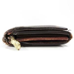 LOUIS VUITTON M61736 モノグラム ポルトフォイユトレゾール 二つ折り財布 ウォレット レザー 茶 ブラウン U180