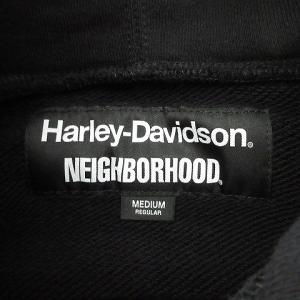 NEIGHBORHOOD × ハーレーダビッドソン 22AW パーカー プルオーバー 222UW05N-CSM01 M 黒