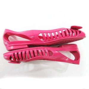 Salvatore Ferragamo フラットシューズ 靴 ラバー リボン 7 23.0?p-23.5?p ピンク イタリア製 SB01736 IBO35