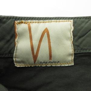 Nudie Jeans 美品 チノ パンツ トラウザー ストレッチ コットン 32 L カーキ IBO36 U90