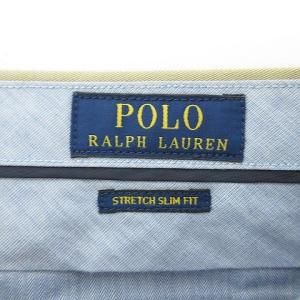 POLO RALPH LAUREN 美品 チノ パンツ トラウザー ストレッチ 国内正規 コットン 32 L ベージュ IBO36 U90