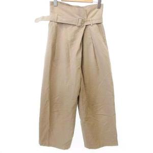 19ss ツイスト ワイドパンツ スラックス ボトムス 36 Sサイズ相当 ベージュ IBO36