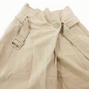 ENFOLD 19ss ツイスト ワイドパンツ スラックス ボトムス 36 Sサイズ相当 ベージュ IBO36