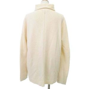 Theory カシミヤ混 ニット セーター 長袖 タートルネック プルオーバー S アイボリー IBO36