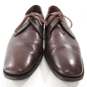 Grenson ビジネス ドレスシューズ 革靴 レザー 外羽根 フォーマル 約27-27.5?p 茶 ブラウン IBO36