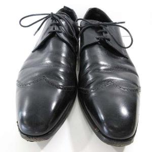Crockett & Jones ウイングチップ ビジネス ドレスシューズ 革靴 レザー フォーマル 9E 27.0?p 黒 ブラック 英国製 IBO36