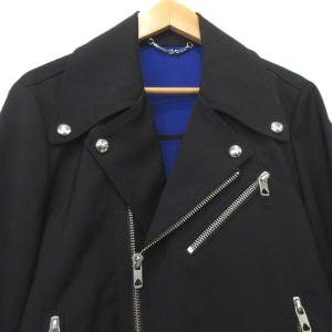 DIESEL BLACK GOLD ライダース ジャケット ウール 国内正規 46 黒 ブラック IBO36