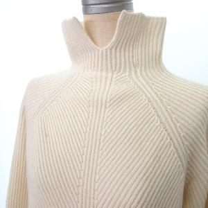 Theory 20AW 長袖 ニット セーター ハイネック カシミヤ混 ウール S 白 ホワイト IBO36 U180